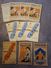 10 x Vintage Knitting Woolcraft Books by Patons & Baldwins Ltd Alloa & Halifax