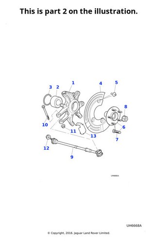 Jaguar genuine flange head - genuine,