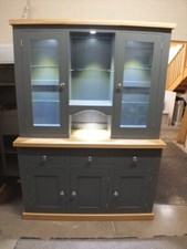 BUCKINGHAM PAINTED 3 DOOR DISPLAY DRESSER- F&B DOWNPIPE- BESPOKE COLOURS & SIZES