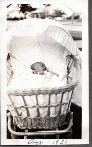 Vintage photograph 1931 baby - vintage,