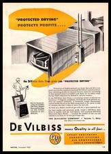1950 DeVilbiss Company Toledo Ohio Auto Oven Showroom Spray Booth Print Ad