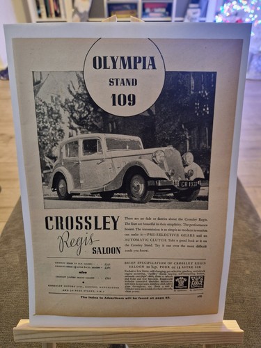 Original 1936 crossley - 1936, regis