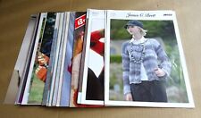 MULTI-LIST OF ORIGINAL MIXED BRAND MENS/LADY'S USED KNITTING PATTERNS (T) (A4)