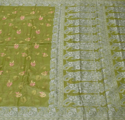 Sushila vintage green sari - vintage,