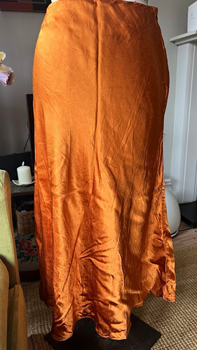 Women orange satin - h&m,