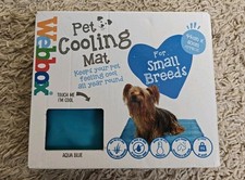 Webbox, Pet Cooling Mat, SMALL BREEDS, ~44cm x 60cm, Non-Toxic Gel, Aqua