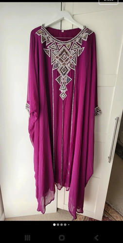 Women purple kaftan - purple, dress