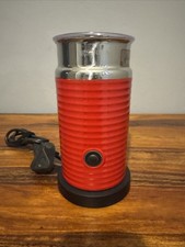 Nespresso Aeroccino 3 with Base - Milk Frother - Red - Hot & Cold - VGC