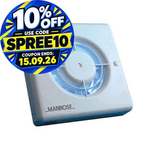 Manrose extractor fan toilet - manrose,