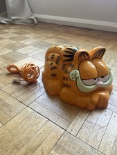 Garfield Novelty Telephone & Money Box Jim Davis Vintage Prop Display  