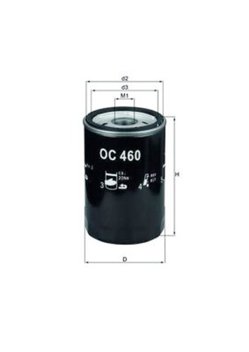 Oil filter mahle fits - filter,