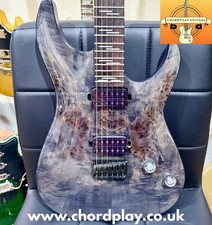 🔥2023🔥 Schecter Omen Elite 6 ~ See-Thru Black Burst~ Poplar Burl Top!