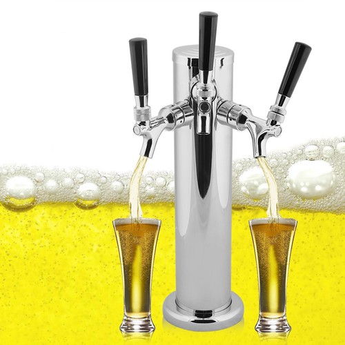 Stainless steel triple tap - stainless,