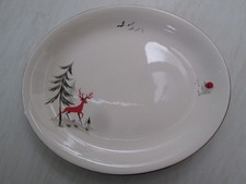 Alfred Meakin oval platter in the Magic Forest / red stag design