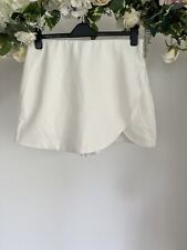 IN THE STYLE White Skort Skirt Shorts Tailored Size 18 Court By A Feather NEW
