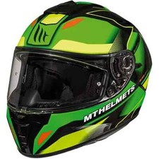MT Blade 2 SV Fugue Green Yellow Full Face Motorcycle Motorbike Helmet Small