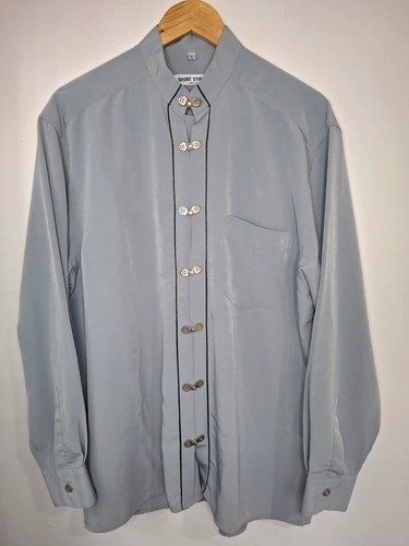 Vintage grey habotai silk - vintage,