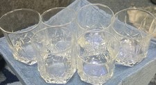 6 Cristal D'Arques Old Fashioned Glasses In The Ashley Pattern, 3 5/8" Tall