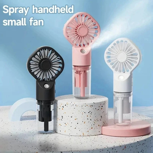 Handheld mist fan with - with, water