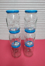 JOB LOT 6  X 370ML EMPTY GLASS JARS CLEANED REUSABLE JAMS - VEGETABLES
