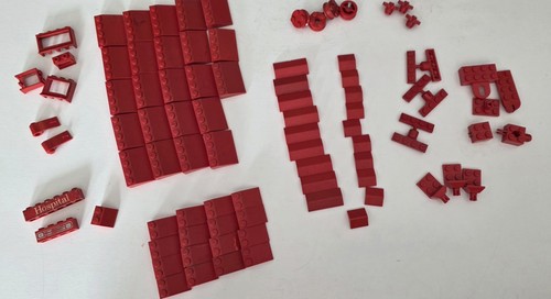Lego vintage red pieces roof - lego,