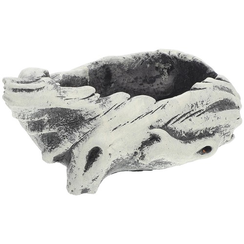 Handmade grey cement succulent - grey,