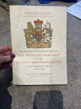 Princess Margaret Wedding Souvenir Programme – 1960 Royal Memorabilia – Vintage