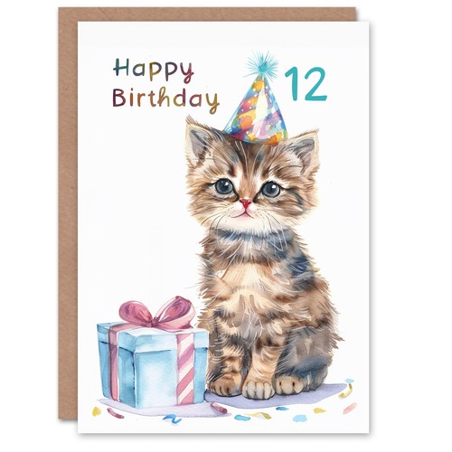 12th birthday card - cute, baby