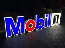RARE 1990’s MOBIL 1 ILLUMINATED DEALERSHIP SHOWROOM GARAGE SIGN FERRARI PORSCHE