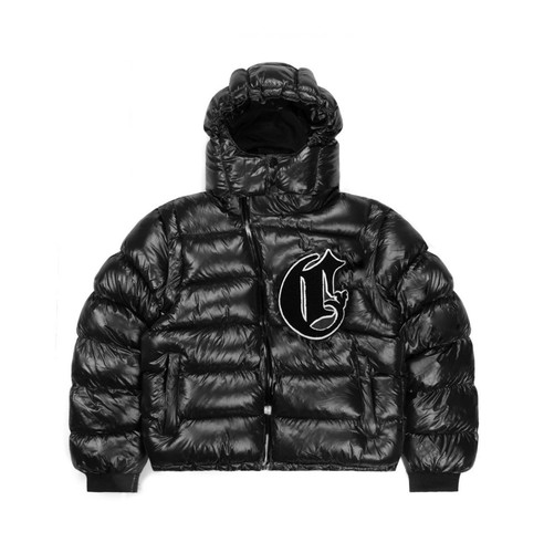 Corvidae black puffer coat - black, v2