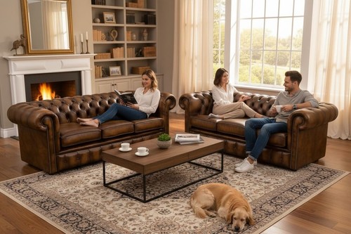 Chesterfield sofa suite couch - sofa,