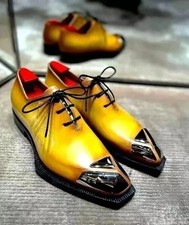 New Men's Handamde Yellow