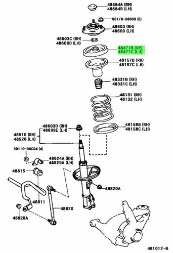 Genuine toyota upper - genuine, front