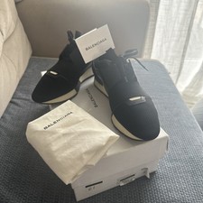 Balenciaga Race Runner Black White - 7 UK - EUR 41 -  Box -Dust Bag - Authentic