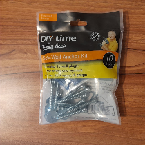 Solid wall anchor kit - anchor,