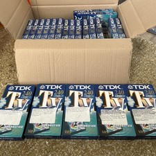 21 used blank VHS tapes.  Reusable but with recorded TV content from the 00’s