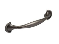 Bow Latch Pull Handle Antique Pewter Effect Kitchen Cupboard Door 96mm Centres