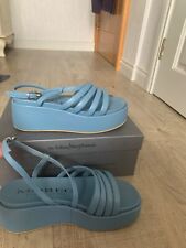 Moreo Platform baby blue strappy sandals