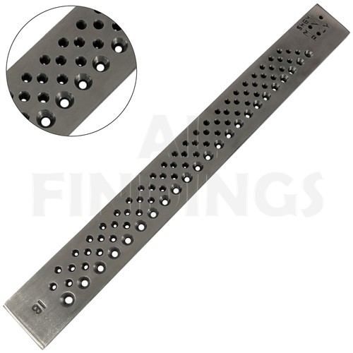 Jewellers drawplate round - drawplate,