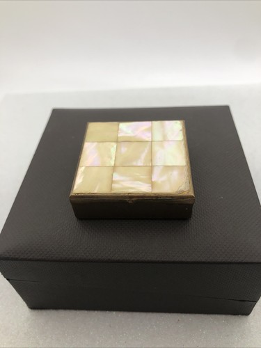 Vintage mother pearl pill - vintage,