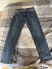 Zara Men’s Jeans Blue Eur 42 Uk 32 Straight Leg Zip Fly