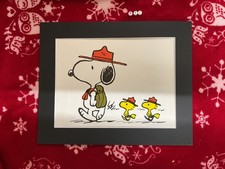 Snoopy Art Print peanuts , Charlie Brown , VINTAGE PRINT 1968 Scouts Scouting