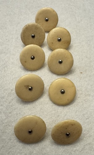 Vintage set natural bone - 9,
