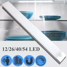 Wireless LED Kitchen Cabinet Motion Sensor Cupboard PIR Strip Light Rechargeable