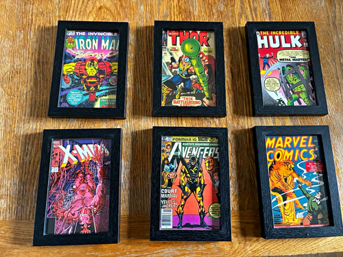 Marvel comics set framed - set, 6