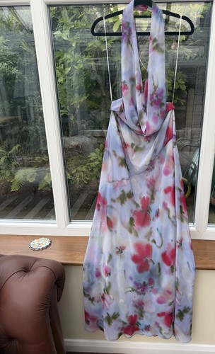 Zara light blue blurred floral - blue,
