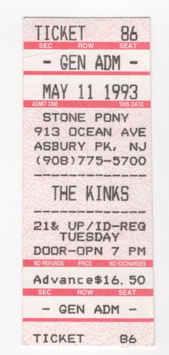 The kinks asbury park - kinks, 5/11/93