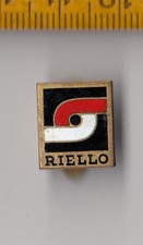 Vintage enamel RIELLO Gas Burner buttonhole lapel badge Tools Italy Lorioli