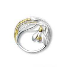Snowdrop Brooch Paula Bolton