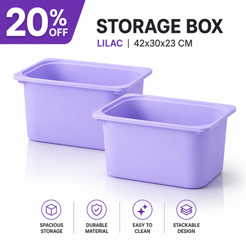 New large plastic storage box - new,